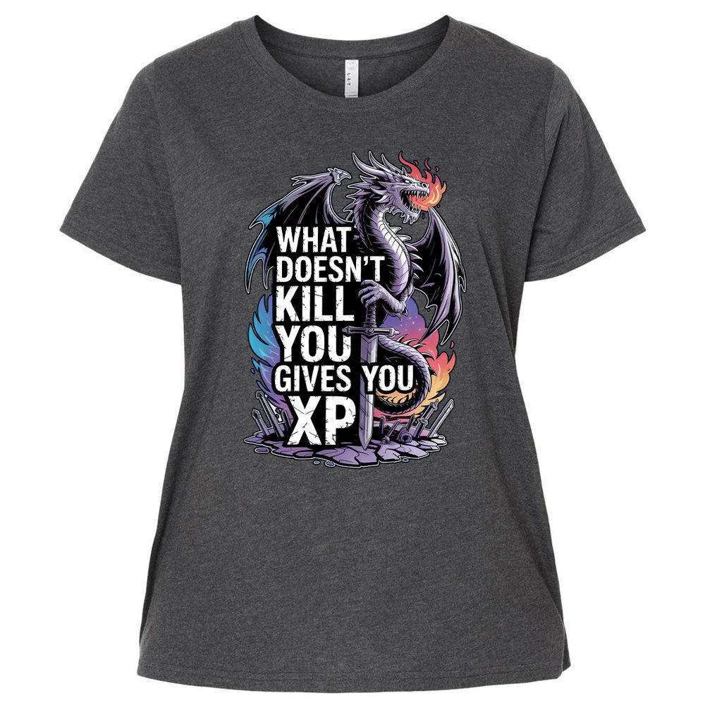What Doesn't Kill You Dragon Ladies Curvy Jersey - Vintage Smoke - 4