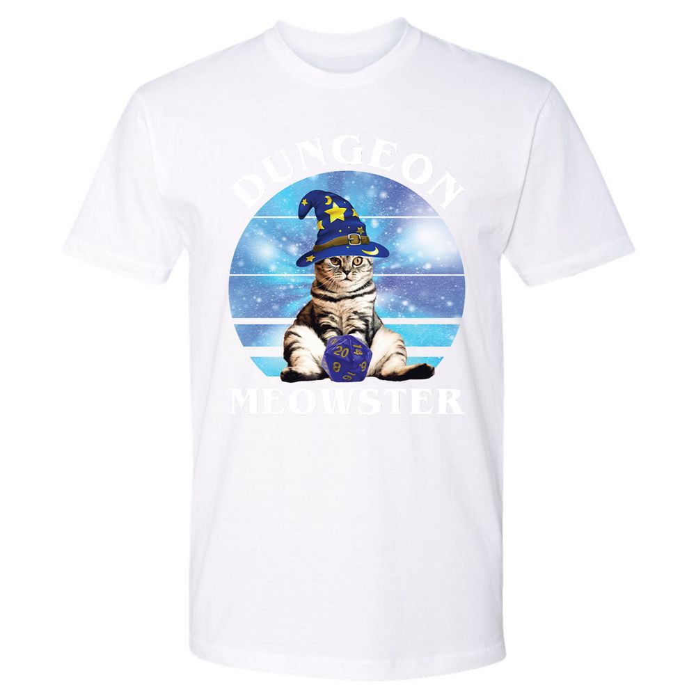 Dungeon Meowster Vintage Premium Unisex T-Shirt - White - 4