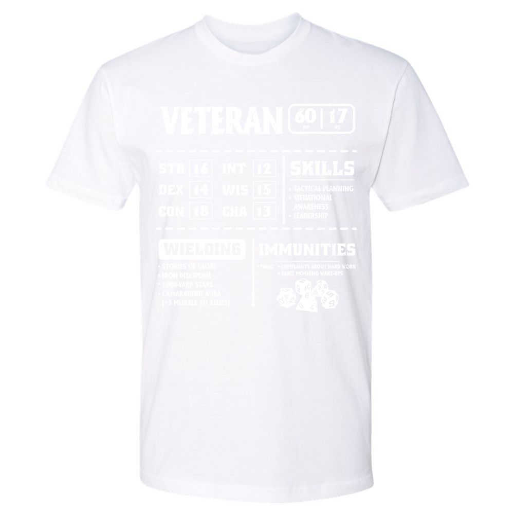 Veteran New Ver. Premium Unisex T-Shirt - White - 4