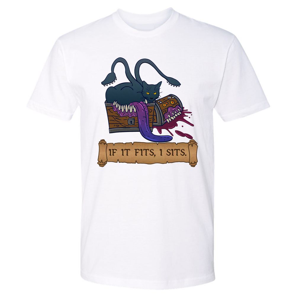 If It Fits I Sits Premium Unisex T-Shirt - White - 4