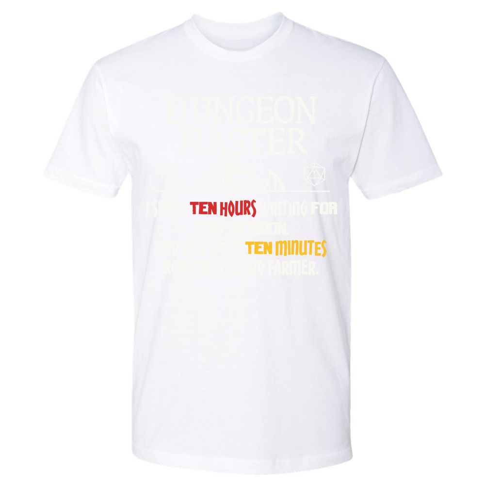 Dungeon Master Chaos Meme Premium Unisex T-Shirt - White - 4
