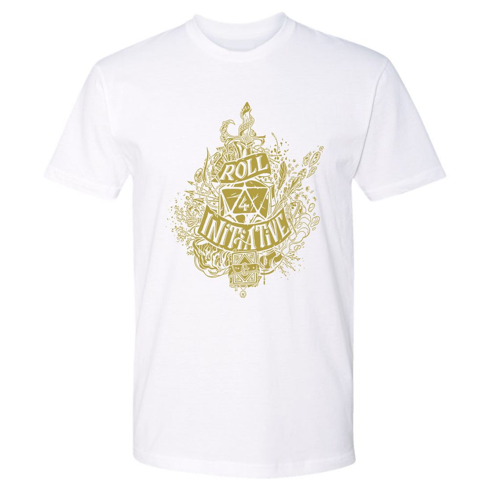 Roll Initiative Premium Unisex T-Shirt - White - 4