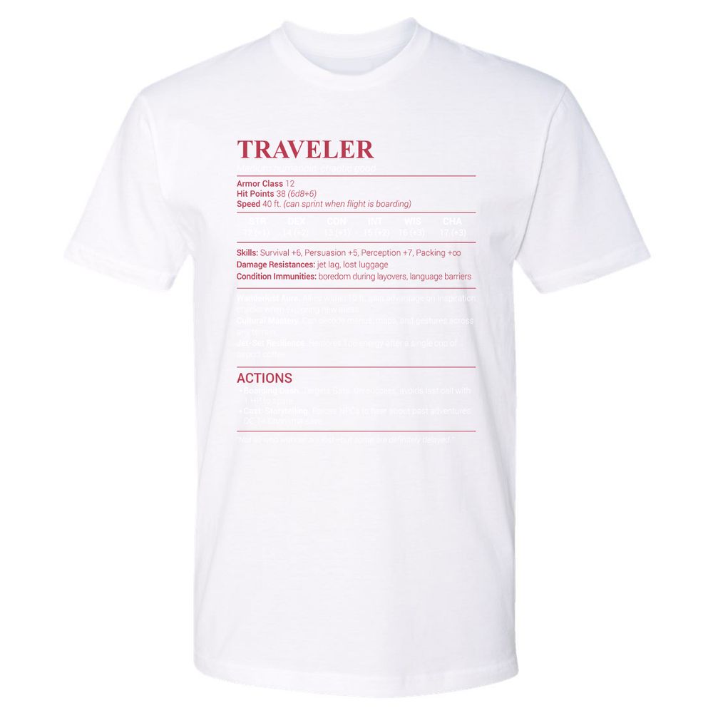 Traveler Premium Unisex T-Shirt - White - 4