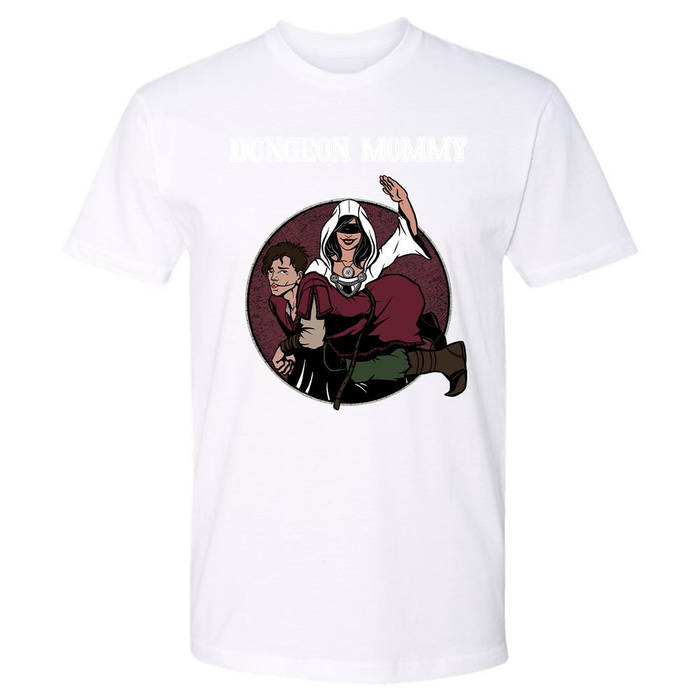 Dominant Dungeon Mommy Premium Unisex T-Shirt - White - 4