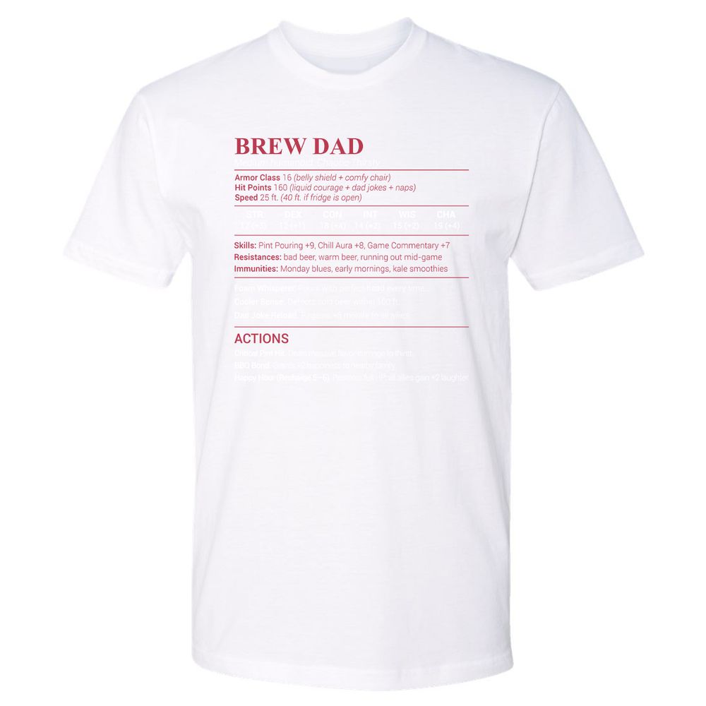 Brew Dad Premium Unisex T-Shirt - White - 4