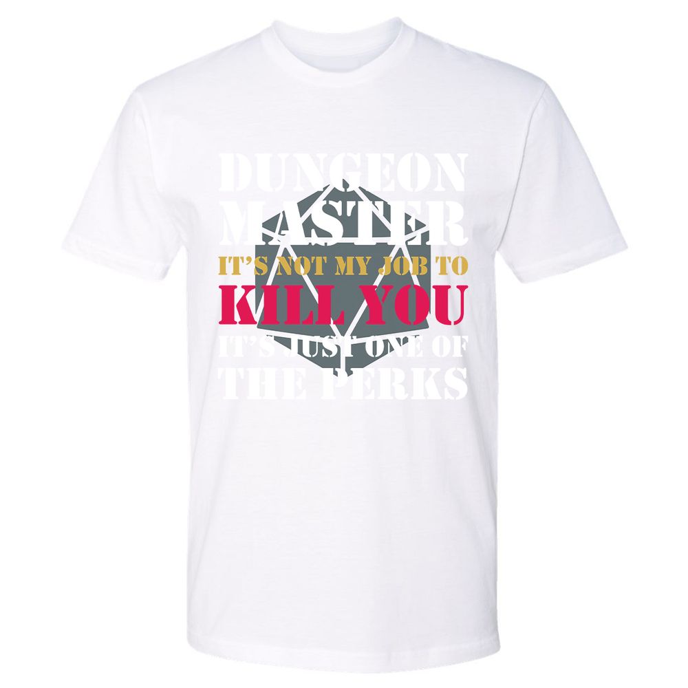 DUNGEON MASTER NOT MY JOB Premium Unisex T-Shirt - White - 4