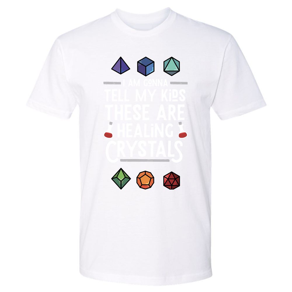 Healing Crystals Premium Unisex T-Shirt - White - 4