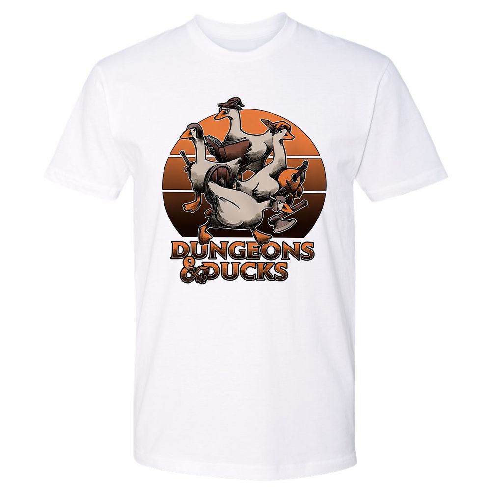 Dungeons And Ducks Premium Unisex T-Shirt - White - 4