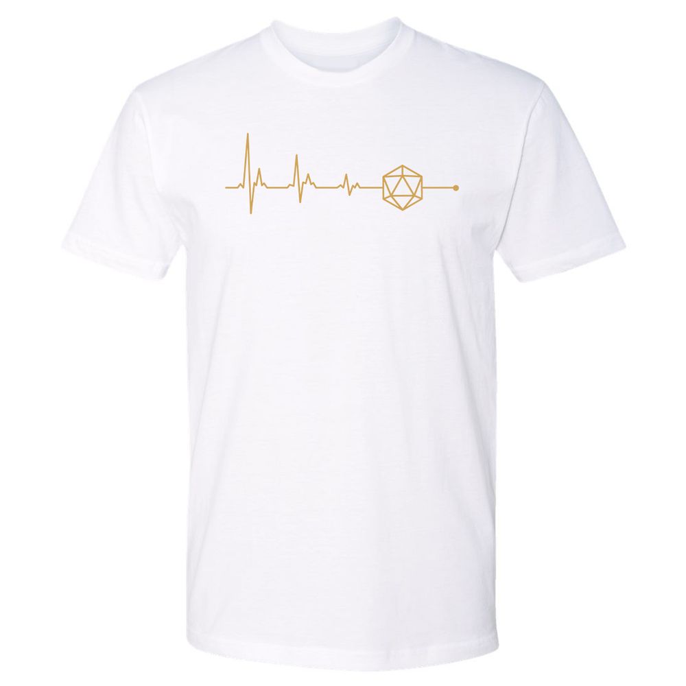 D20 Dice Is My Life Premium Unisex T-Shirt - White - 4