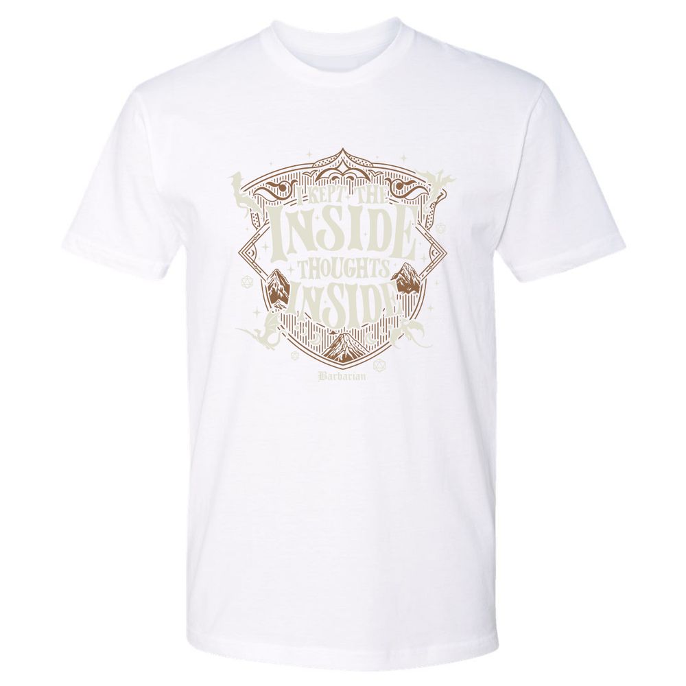 Barbarian I Kept The Inside Thoughts Inside - White - 4