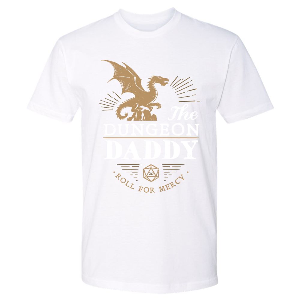 Dungeon Daddy Roll For Mercy Premium Unisex T-Shirt - White - 4