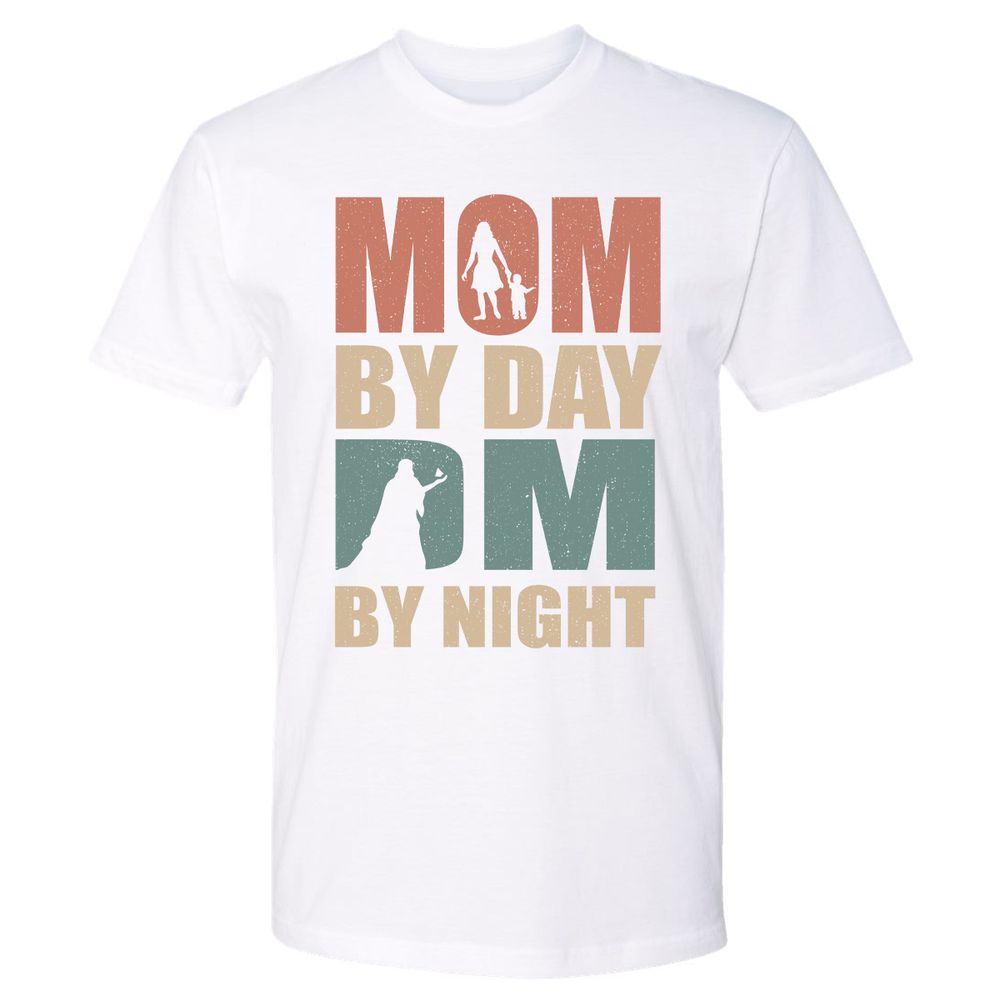 Mom By Day DM By Night Premium Unisex T-Shirt - White - 4