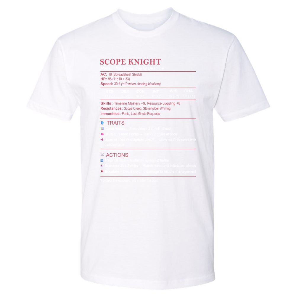PM Stats Premium Unisex T-Shirt - White - 4
