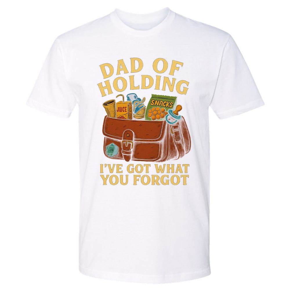 Dad Of Holding Premium Unisex T-Shirt - White - 4