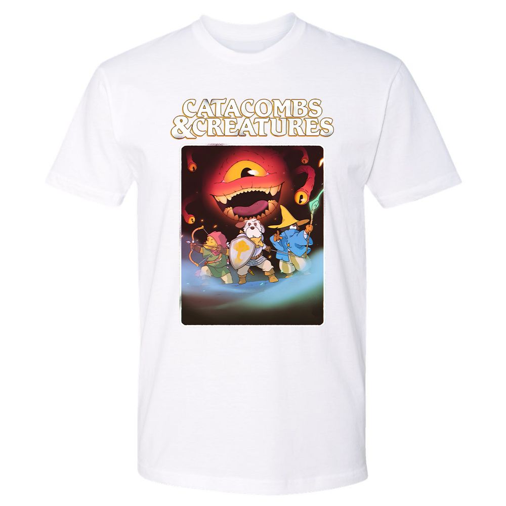 Catacombs & Creatures Premium Unisex T-Shirt - White - 4