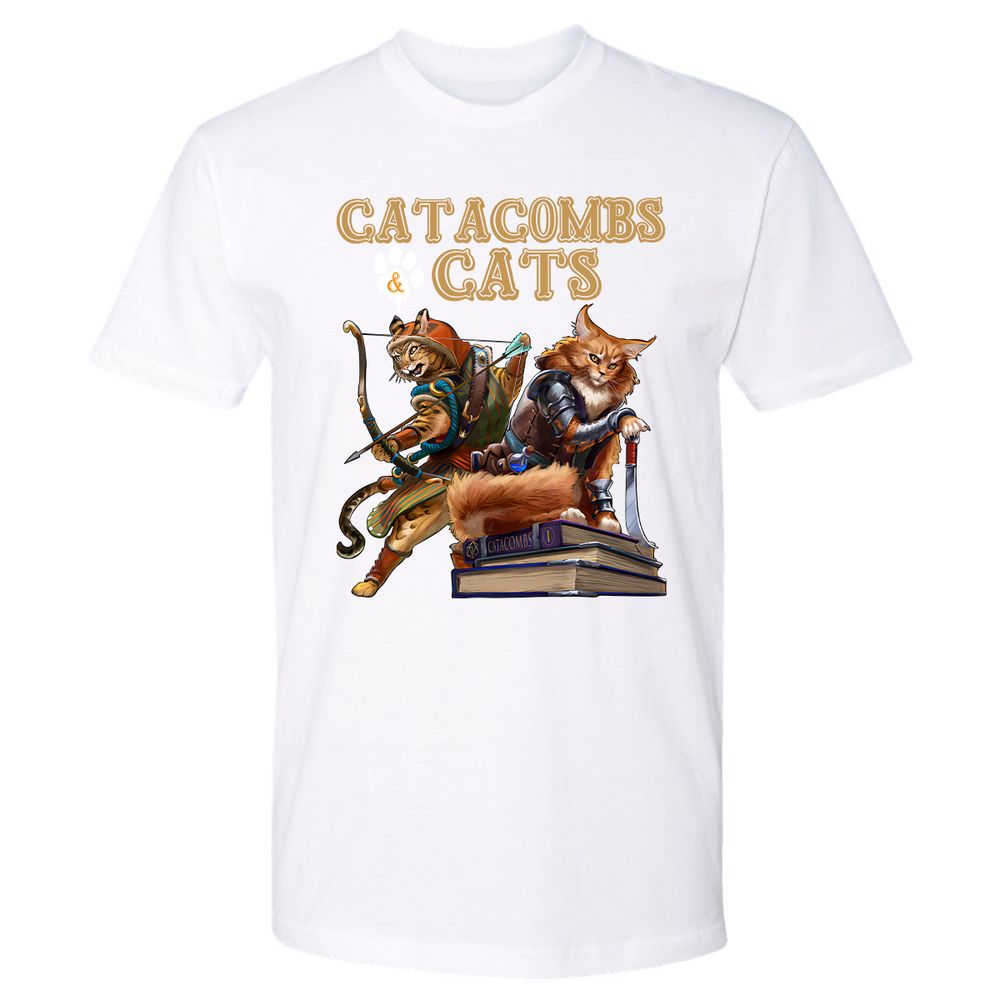 Catacombs & Cats Premium Unisex T-Shirt - White - 4