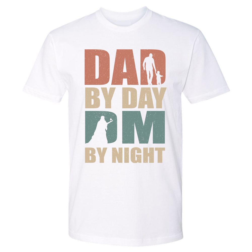 Dad By Day DM By Night - White - 4