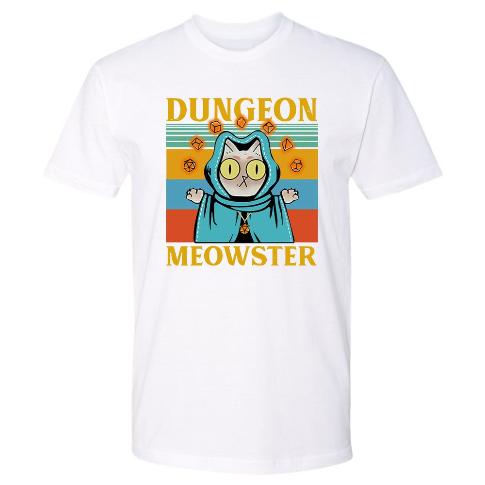 Dungeon Meowster Premium Unisex T-Shirt - White - 4