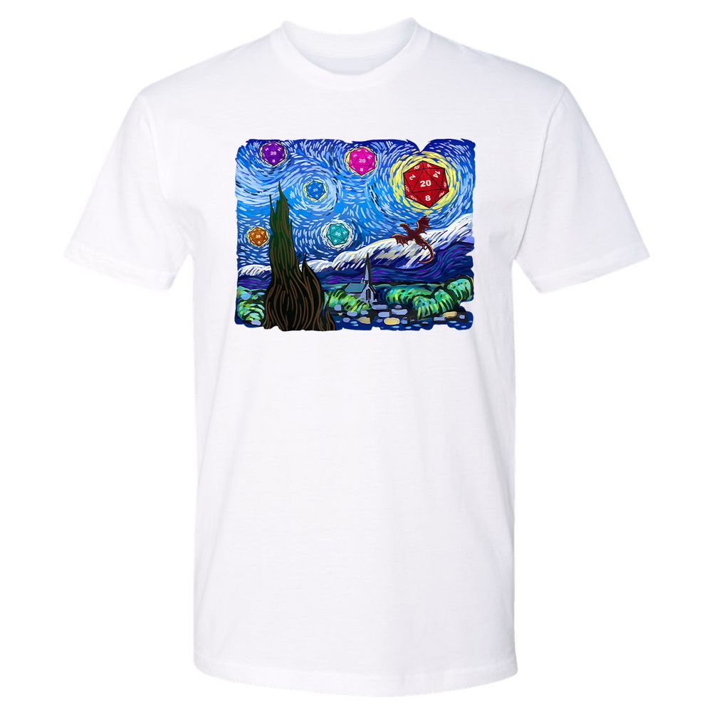 Dragon Starry Night Premium Unisex T-Shirt - White - 4