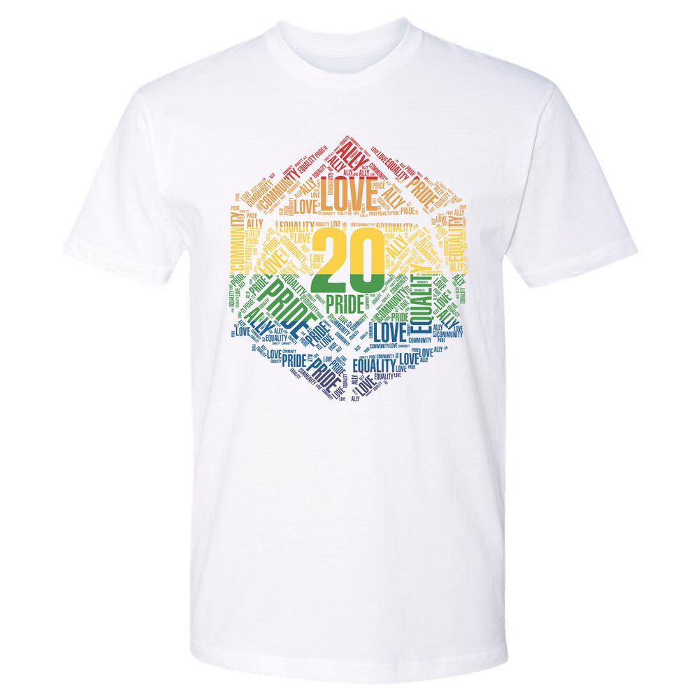 D20 Pride Premium Unisex T-Shirt - White - 4