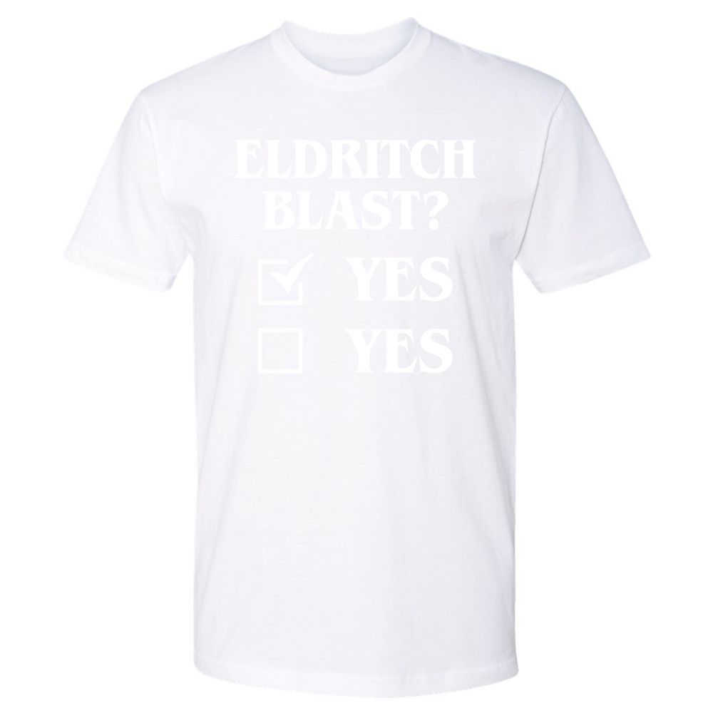 Eldritch Blast Yes Premium Unisex T-Shirt - White - 4