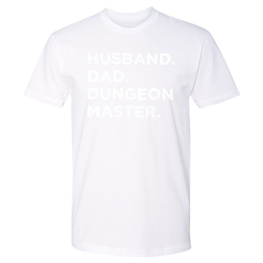 Husband Dad Dungeon Master Premium Unisex T-Shirt - White - 4