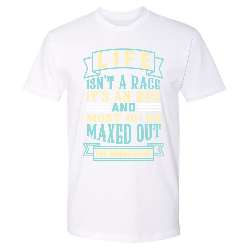 Life Is A RPG Premium Unisex T-Shirt - White - 4