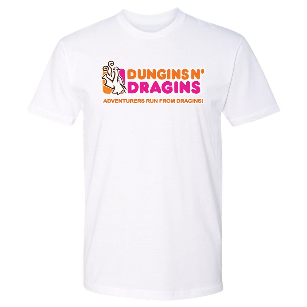 Dungins & Dragins Premium Unisex T-Shirt - White - 4