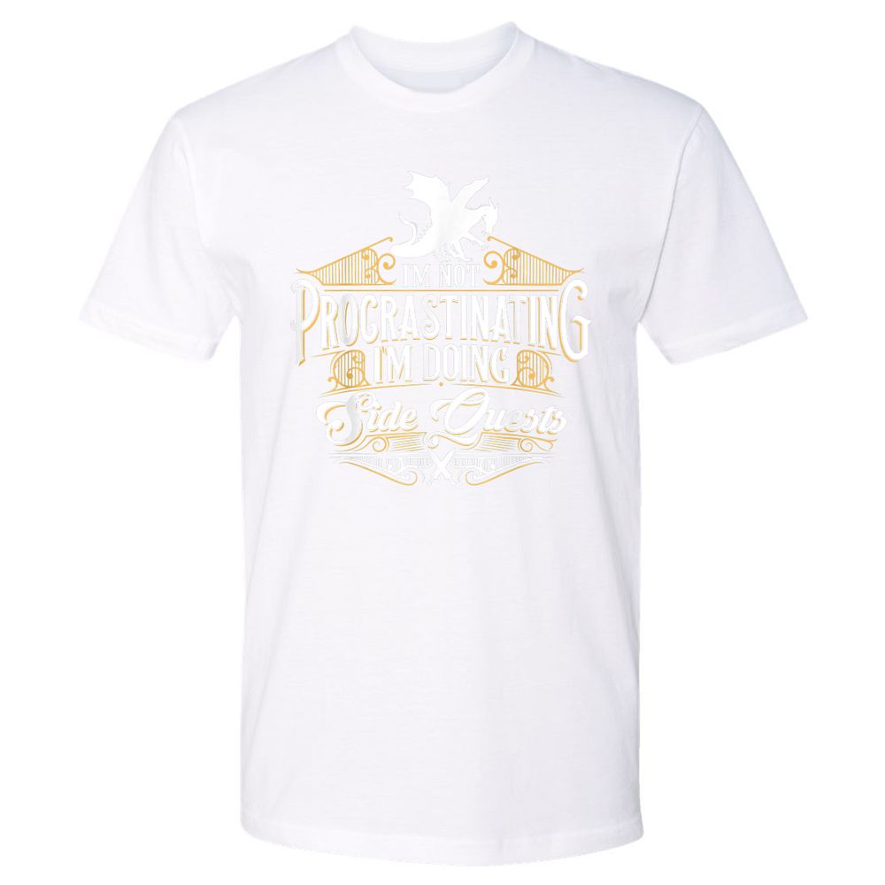 I'm Doing Side Quests Premium Unisex T-Shirt - White - 4