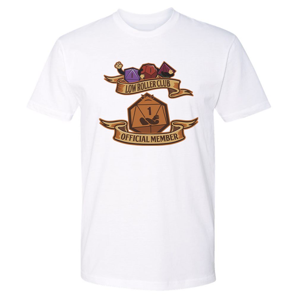 Low Roller Club Premium Unisex T-Shirt - White - 4