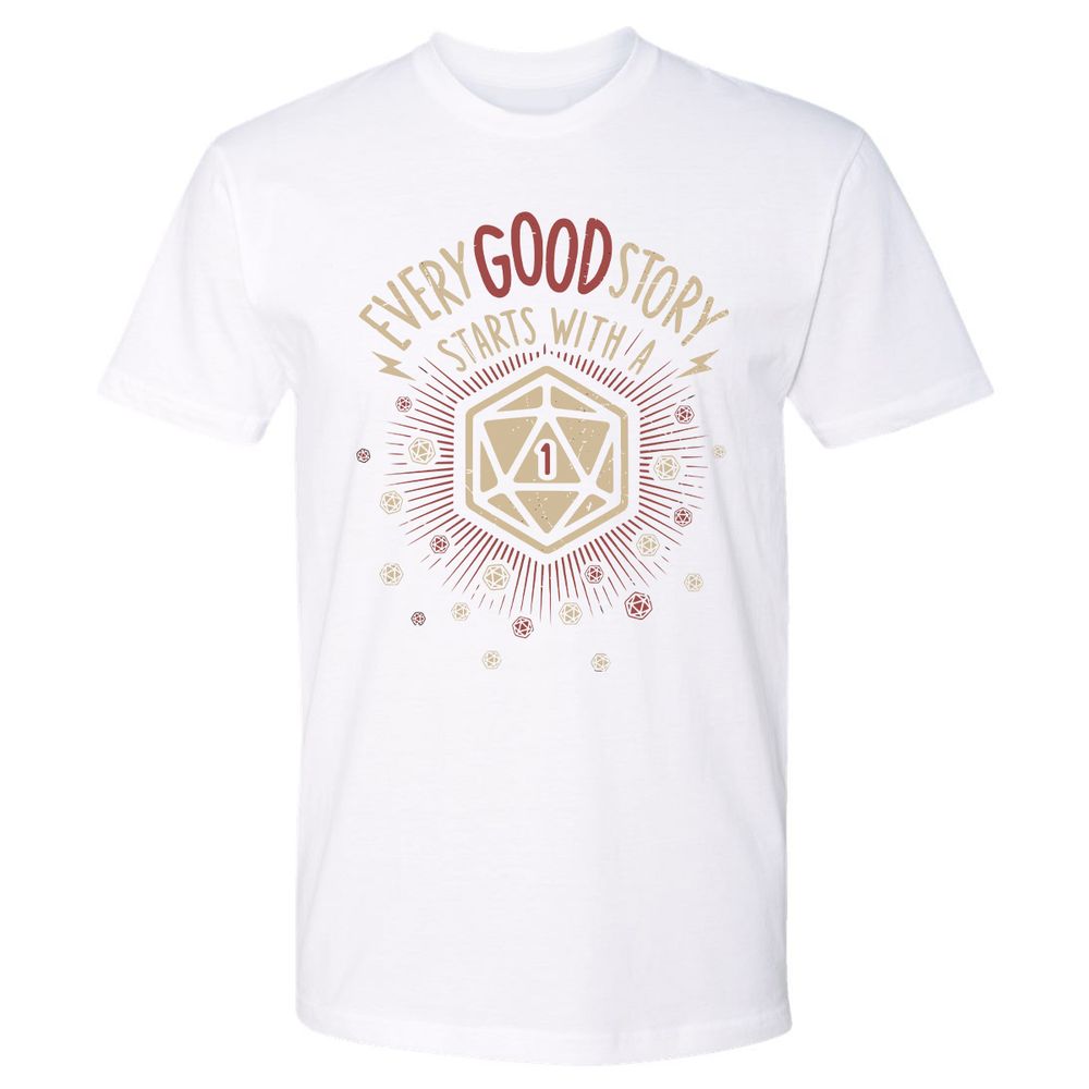 Good Story Starts With A 1 Premium Unisex T-Shirt - White - 4
