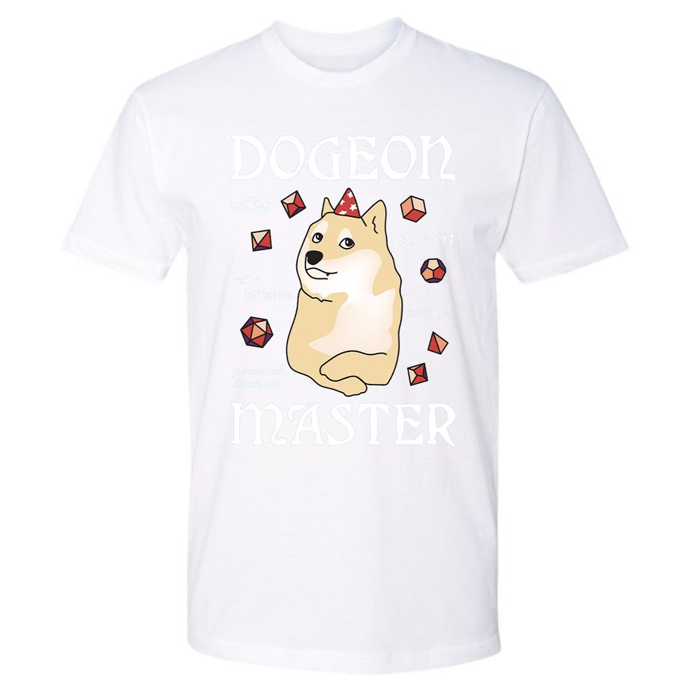 Dogeon Master Premium Unisex T-Shirt - White - 4