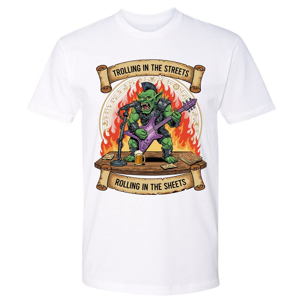 Trolling in the Streets Premium Unisex T-Shirt - White - 4