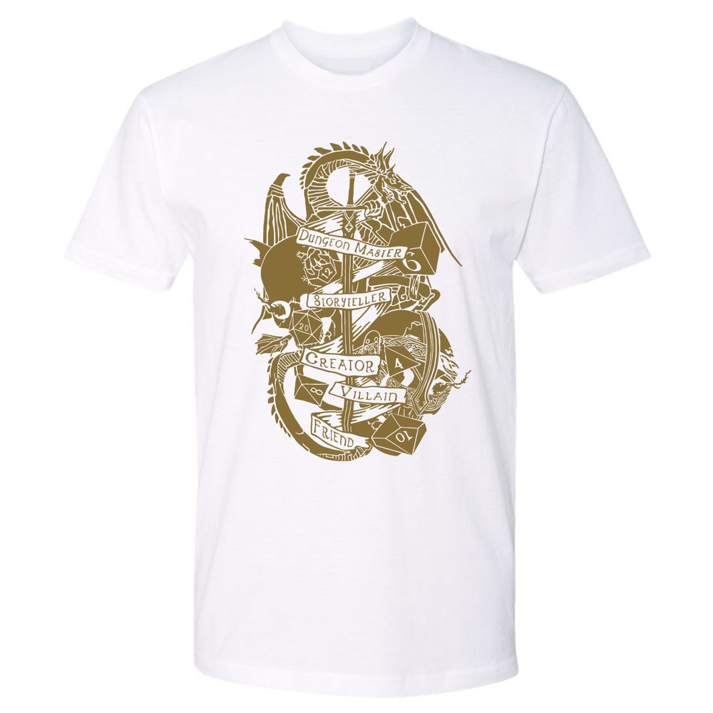 Dungeon Master Dragon Premium Unisex T-Shirt - White - 4
