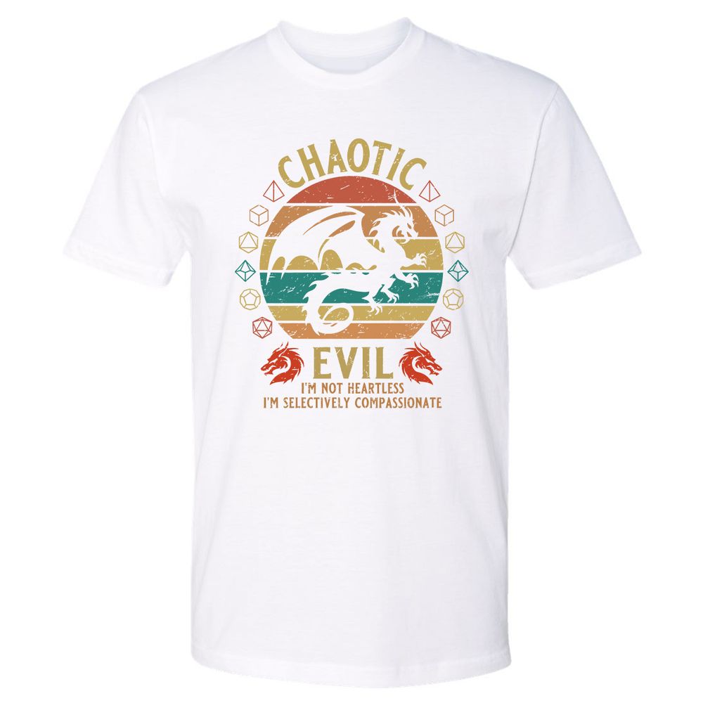 Chaotic Evil Premium Unisex T-Shirt - White - 4