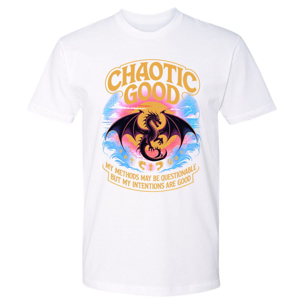 Chaotic Good Premium Unisex T-Shirt - White - 4