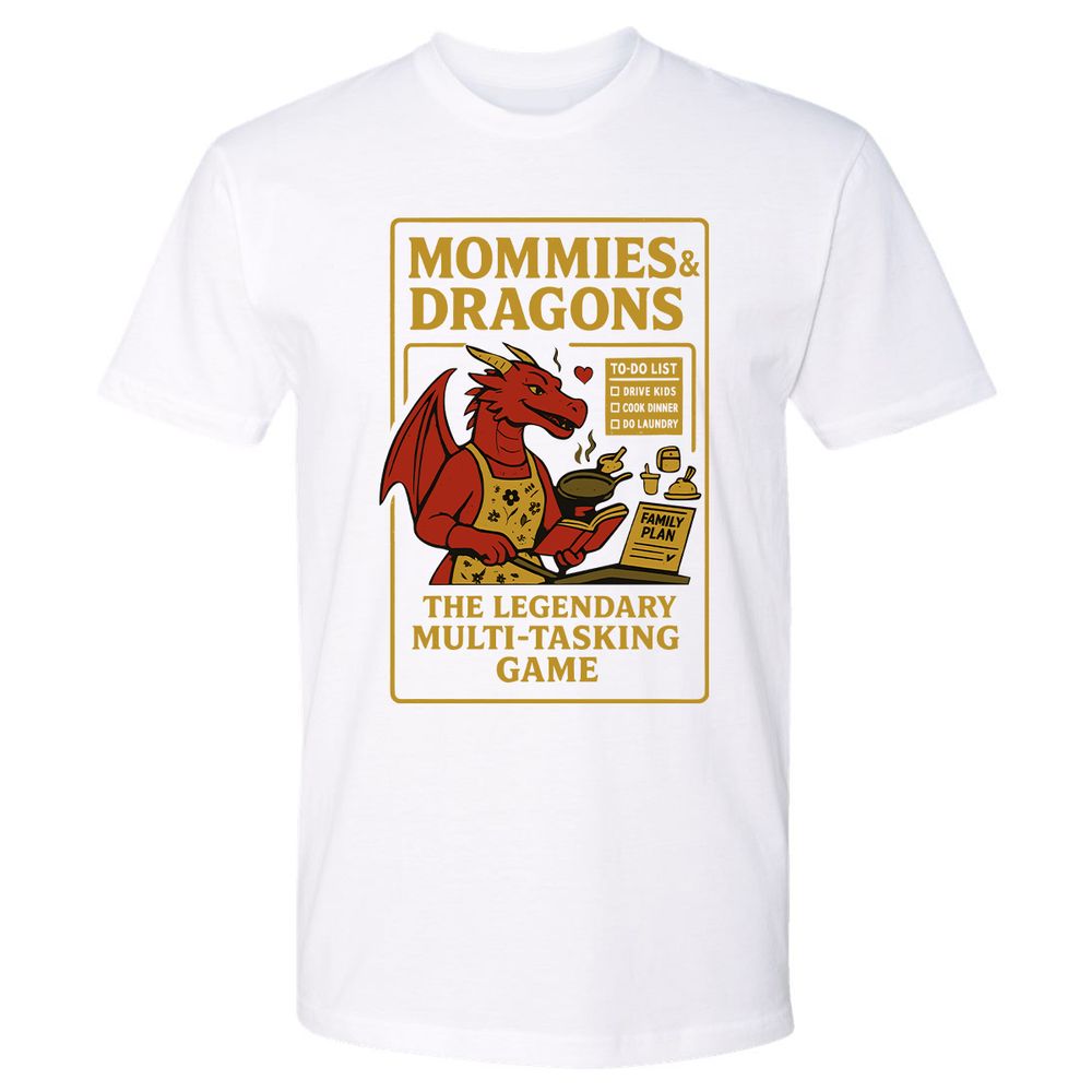 Mommies & Dragons Premium Unisex T-Shirt - White - 4
