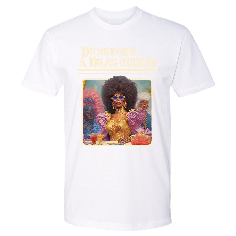 Dungeons & Drag Queens Premium Unisex T-Shirt - White - 4