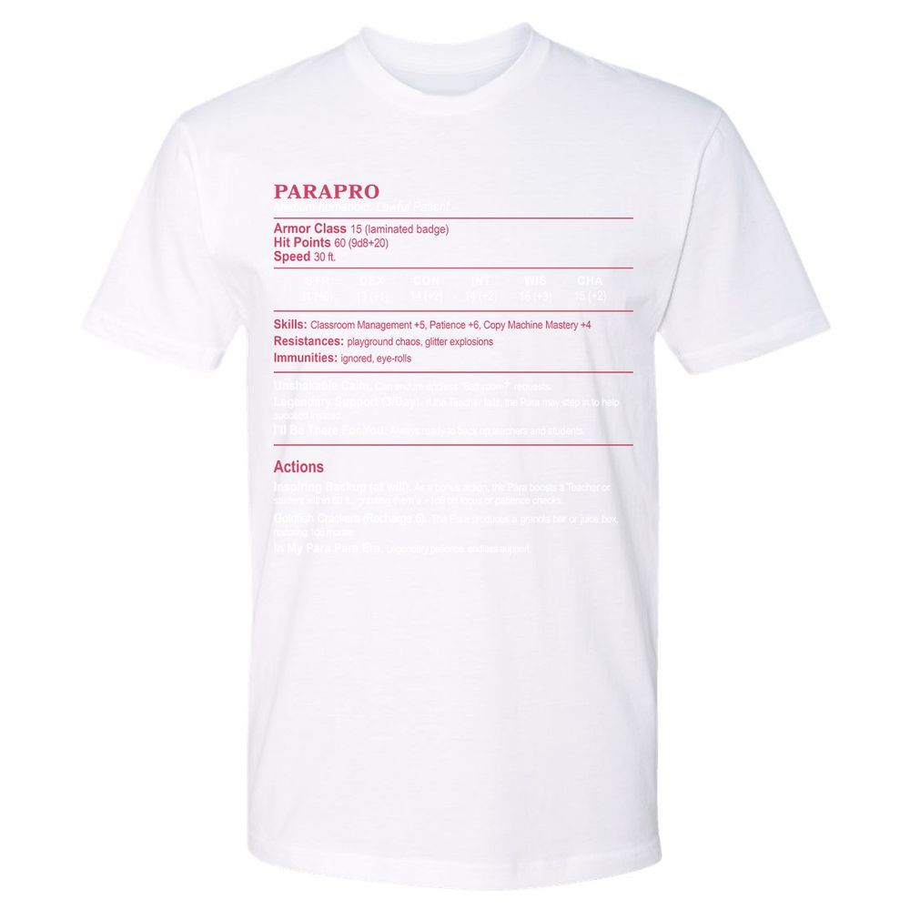 para Premium Unisex T-Shirt - White - 4