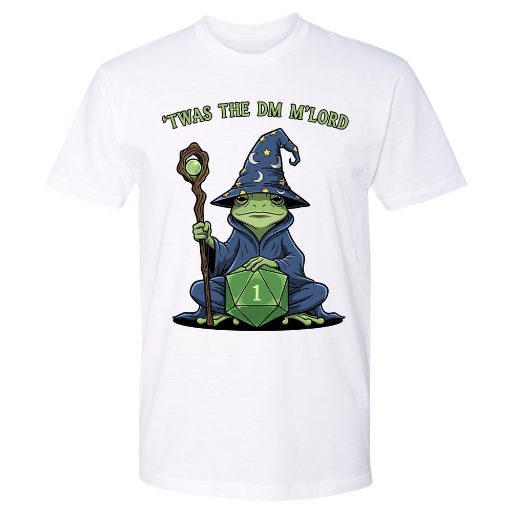 Twas the DM M’lord Premium Unisex T-Shirt - White - 4