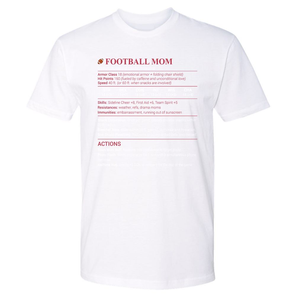 Football Mom Premium Unisex T-Shirt - White - 4