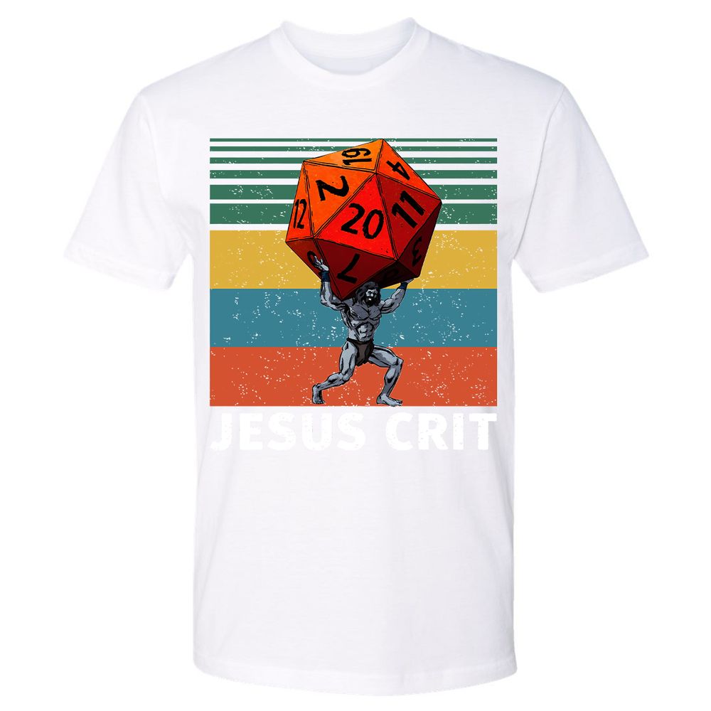Jesus Crit Premium Unisex T-Shirt - White - 4