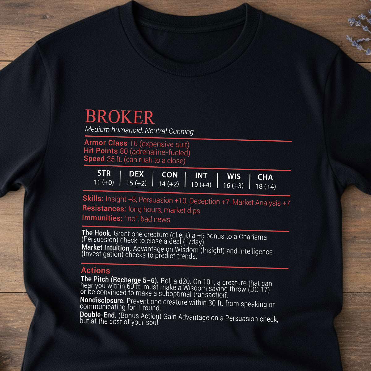 Broker Stats Block Classic Unisex T-Shirt