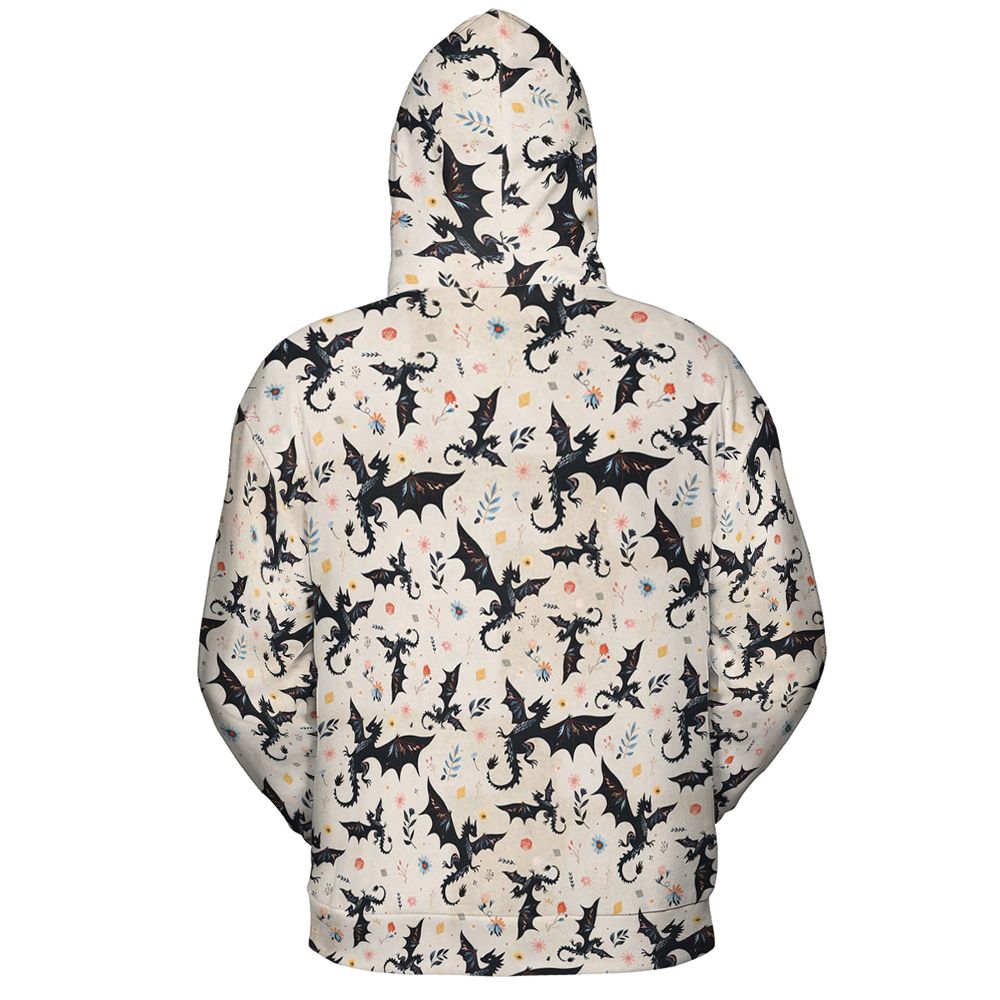 Floral DnD Dragon Pattern -  - 4