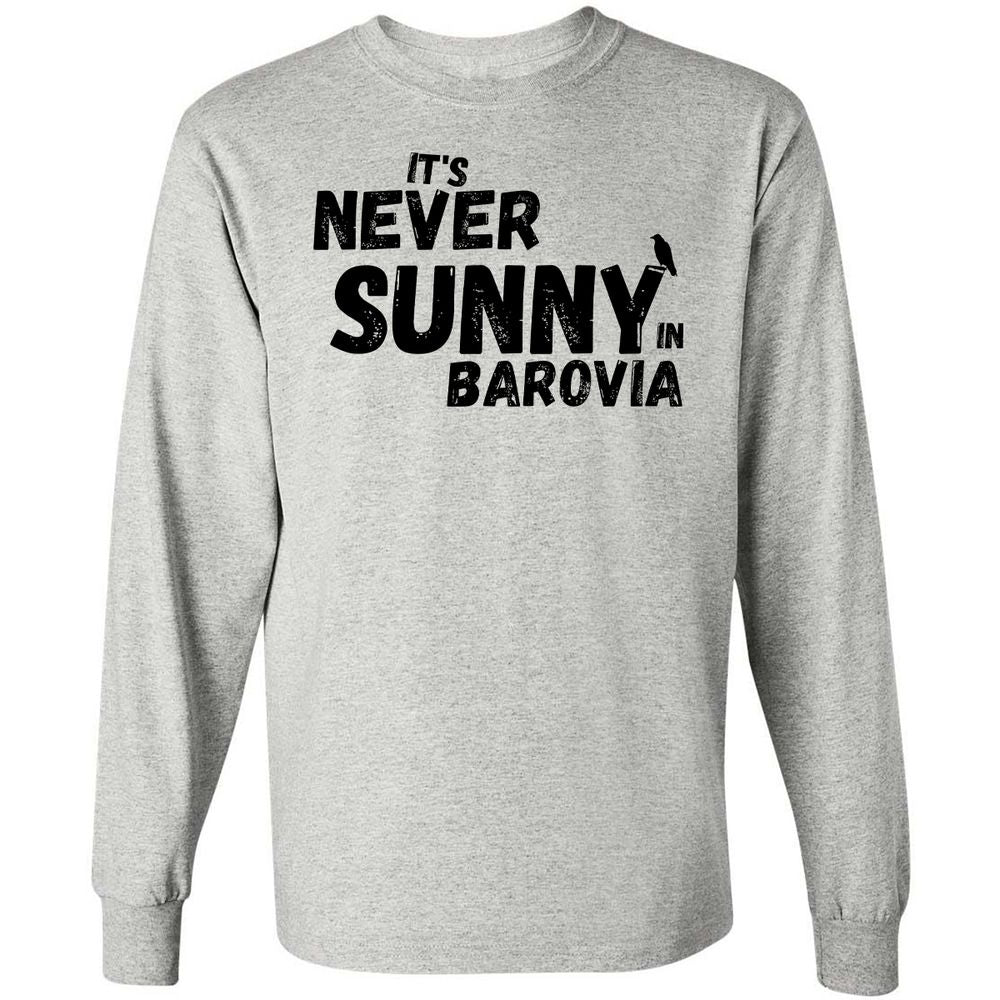 It's Never Sunny In Barovia Long Sleeve T-Shirt - Ash - 5