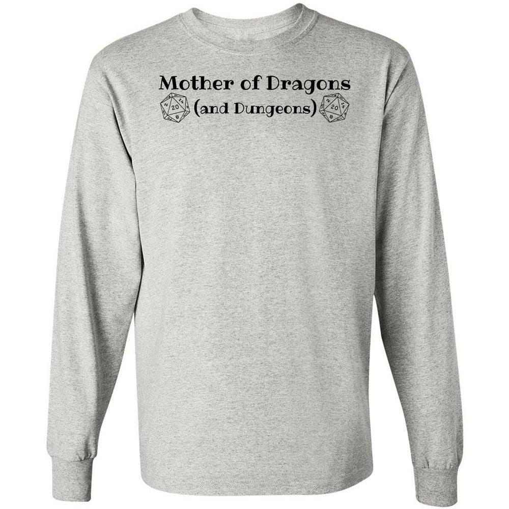Mother Of Dragons Long Sleeve T-Shirt - Ash - 5