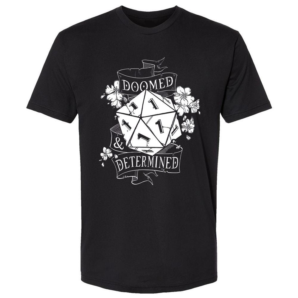 Doomed Determined Premium Unisex T-Shirt - Black - 5