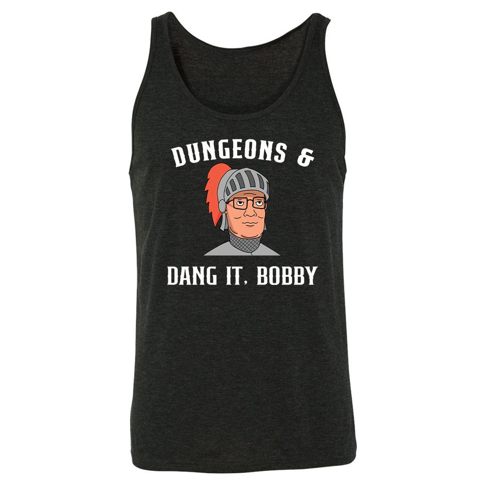 Dang It Bobby Unisex Jersey Tank - Charcoal Black Triblend - 5
