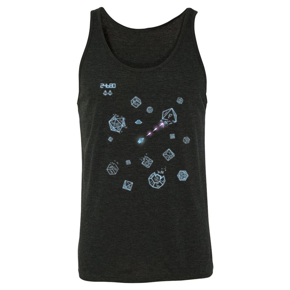 The Dices Game Unisex Jersey Tank - Charcoal Black Triblend - 5