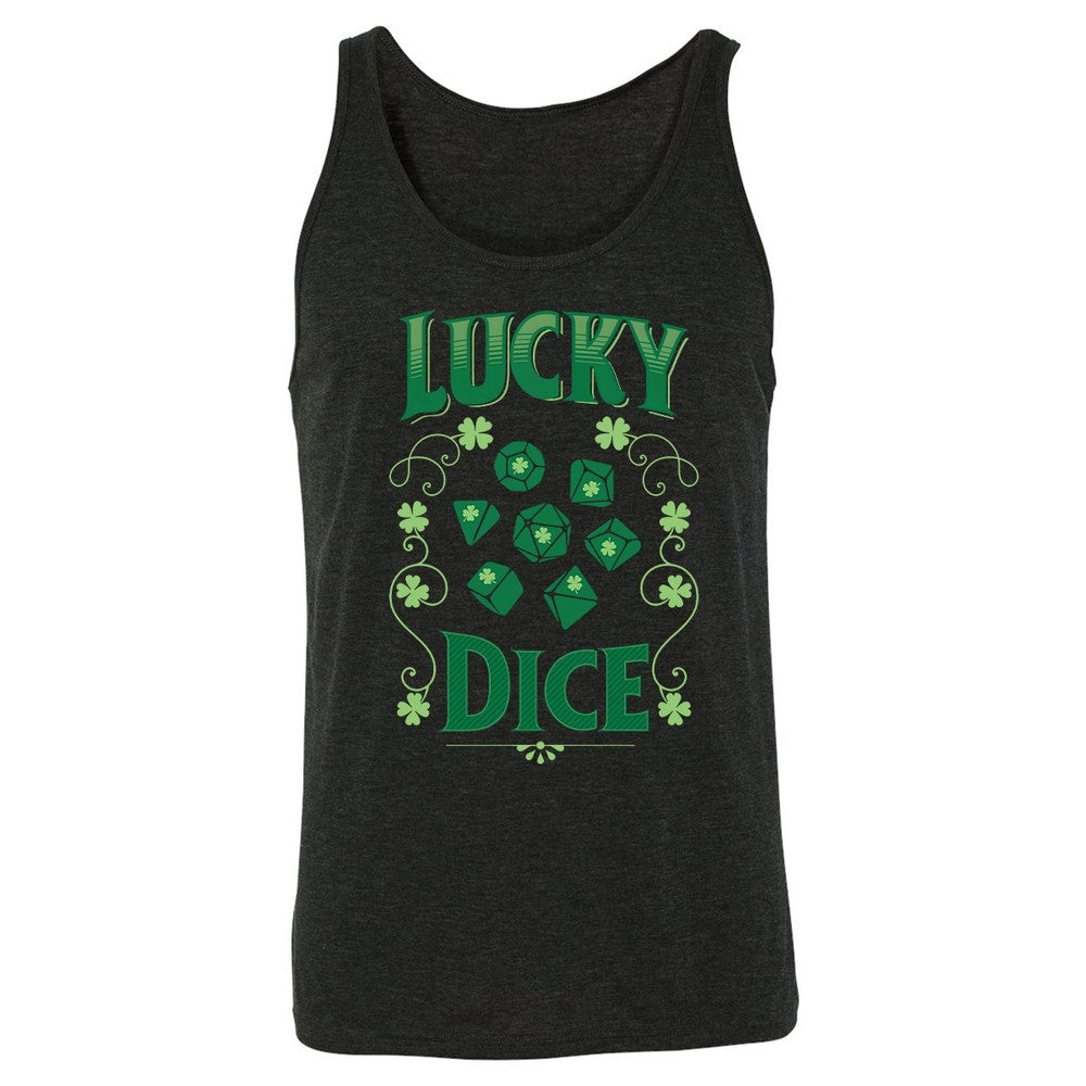 Lucky Dice Unisex Jersey Tank - Charcoal Black Triblend - 5